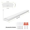 4FT LED Flush Mount Wraparound Light, with 3 Wattages/3 Lumens/3