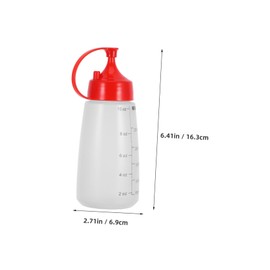 ULTECHNOVO Squeeze Condiment Bottles Chef Squeeze Bottle with Cap for Easy Dispensing of Syrup Ketchup Dressing Oil and Honey the Kitchen