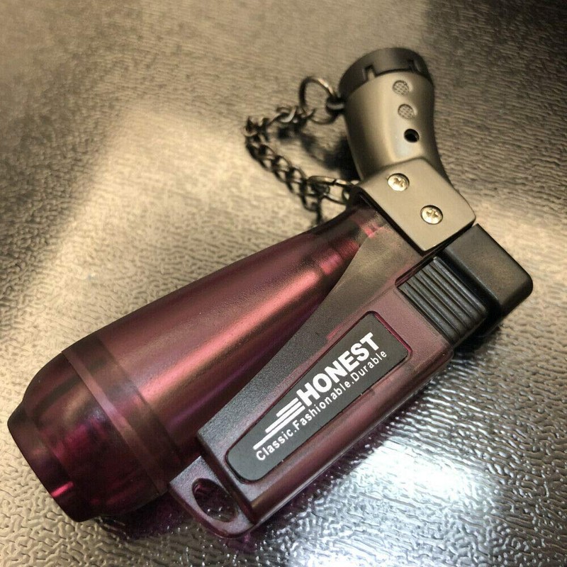 Jet Torch Flame Lighter Windproof 1300'C Adjustable Flame Refillable Butane