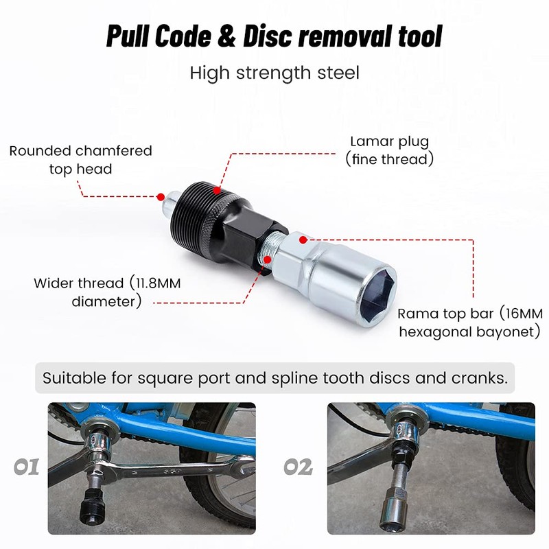 Bicycle Cassette Removal Tool, XiXiRan Bicycle Repair Tool, Disassembly Tool