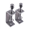 AOMIKITSTU Pack of 2 C Clamps, Silver Lifting Rings C