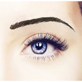 Beauti-Full Brows|Easy Application|Waterproof|9 Pairs|Temporary Tattoo Eyebrows: Angela (Black)
