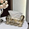 AIMALL Nordic Acrylic Tissue Box, Luxurious Transparent Design, 7.9" x