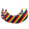 Rainbow Pride Foam Visor Attaches to Sunglasses, Unisex, 2 Visors