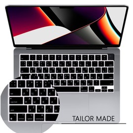 WYGCH Russian Keyboard Cover Skin for MacBook 2025-2022 Air 13.6" 15" M4 M3 M2 A3240 A3241 A3113/A3114/A2681/A2941; 2025-2021 Pro 14" 16.2" M4 M3 M2 M1 Pro/Max A2918/A2992/A2779/A2780/A2991-US Layout
