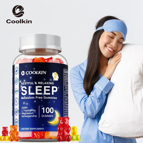 Coolkin Ashwagandha Sleep Support Supplement – With GABA, L-Tryptophan &