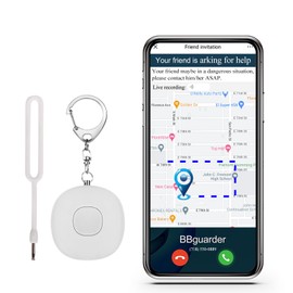5-in-1 Smart Personal Safety Alarm for Women Self Defense, Notify Emergency Contact by Email/SMS/Phone Call, 130dB Sound, GPS Location and Audio Record, Bluetooth Key Finder, Phone Anti-Lost