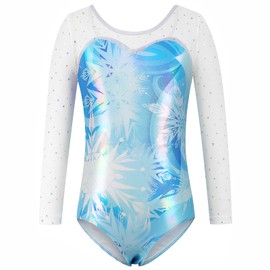 Blaward Gymnastics Leotards for Girls Kids Teens Athletics Leotards with Tumbling Dance Shorts Sparkly Unitards Biketards