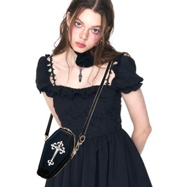 JUNRUCTH Gothic Purse Novelty Purse Coffin Purse Bags Goth Crossbody Bag Coffin Shoulder Bag Gothic Bags Purses