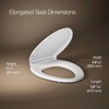 KOHLER 4636-RL-0 Cachet ReadyLatch Elongated Toilet Seat Slow Close, Soft