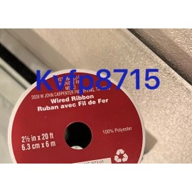 Glitter Blue Velvet Snowflake Wired Edge Ribbon - 2.5” x 20 Ft Christmas Craft