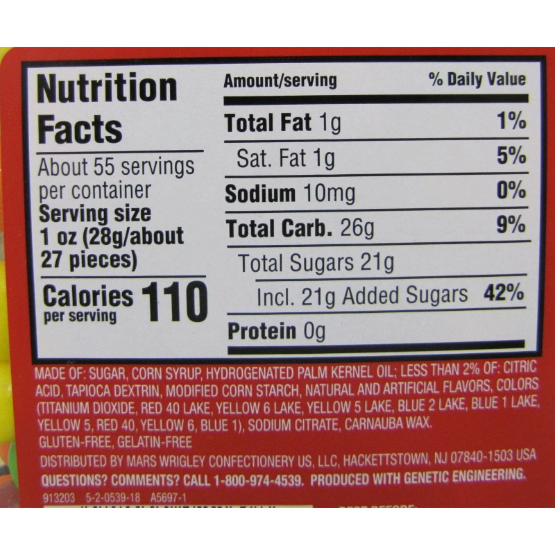 Skittles Original Fruit Candy 54 oz Tub Bulk Vending Candies