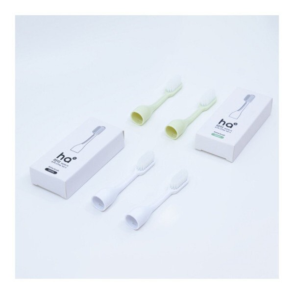 Hi Sonic Electric Toothbrush Green Refill Head Portable Slim Light