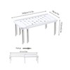 Organizador Alacena Apilable Multiusos De Gabinetes Estante (White)