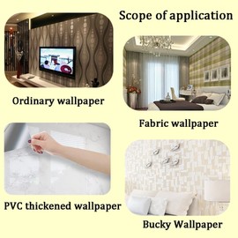 2-Pack Stainless Steel Wallpaper Seam Roller: Precision Pressure Roller & Two-Way Bearing Flat Seam Tool for Flawless Home Décor Application