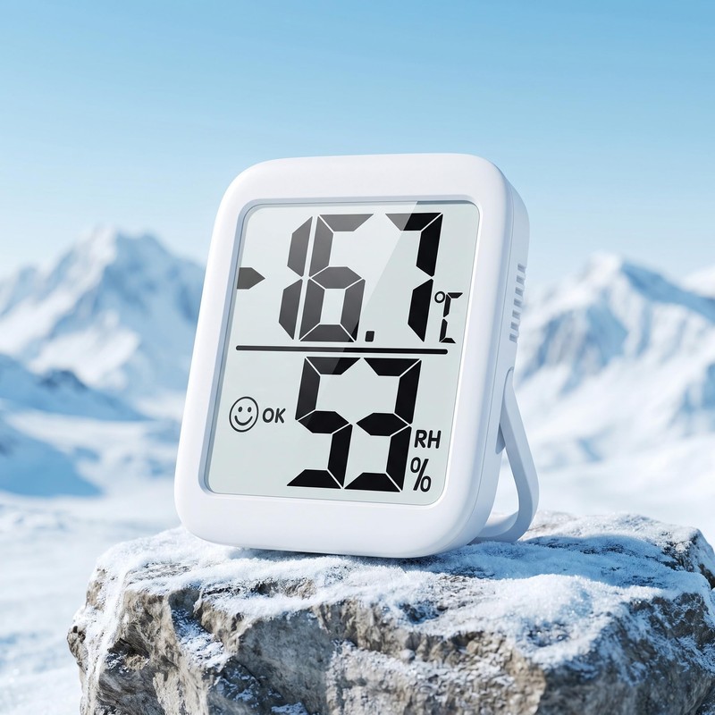 Antonki Set of 2 Thermometers, Hygrometers, Indoor Room Thermometer