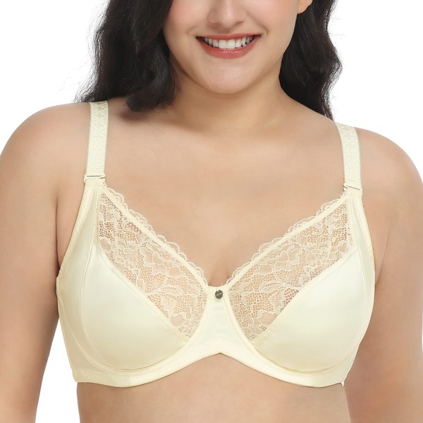 HSIA Women's Minimizer Bra Full Coverage Lightly Unlined Bra Plus