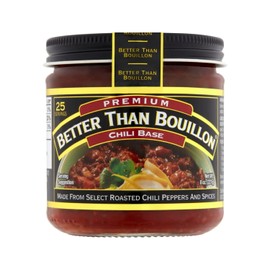 Better Than Bouillon Chili Base, Made from Select Roasted Chili Peppers & Spices, Blendable Base for Added Flavor, 8-Ounce Jar (Pack of 2)
