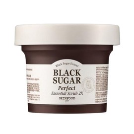 Dead skin removal pack Skinfood Black Sugar Perfect Essential Scrub 2X 210g 1 set / 각질순삭팩 스킨푸드 블랙슈가 퍼펙트 에센셜 스크럽 투엑스 210g 1개 1세트