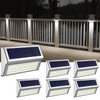 ROSHWEY Solar Lights Outdoor 6 Pack 30 LED Deck Lights