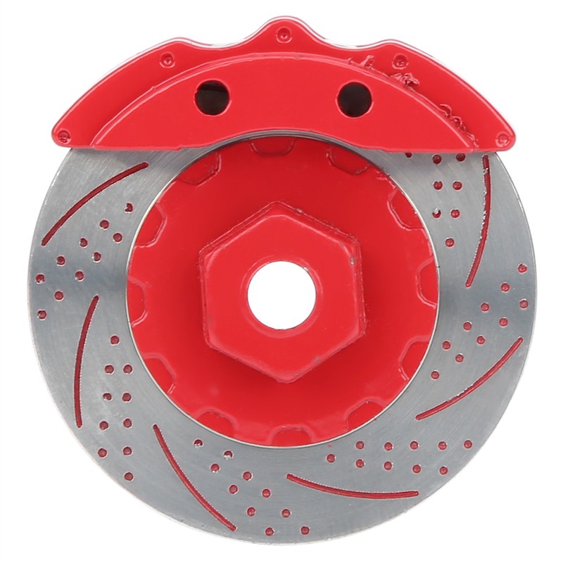4Pcs Metal Simulation Brake Disc Calipers for Traxxas TRX4 TRX6