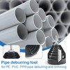 Pipe deburring tool, pipe deburring hand deburrer, tool for chamfering