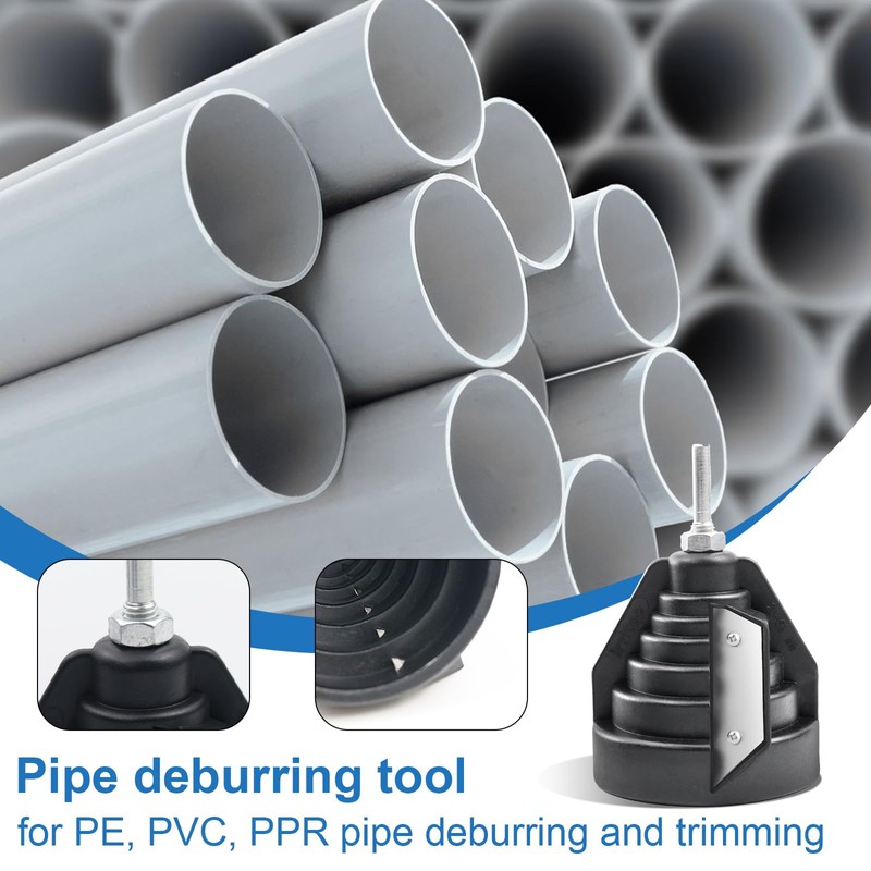 Pipe deburring tool, pipe deburring hand deburrer, tool for chamfering