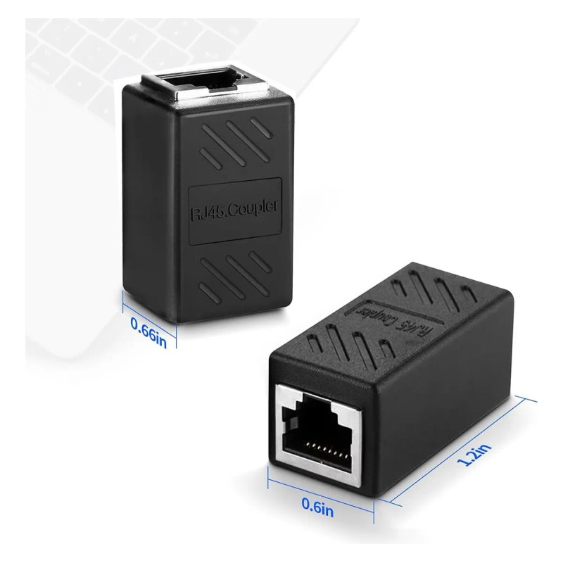 Cople Para Cable De Red Rj45 Cat5/6/7/8 Unión 6 Piezas