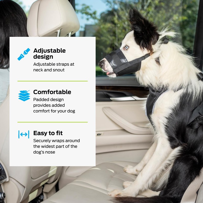 Premier Pet Dog Muzzle - Safely Reduces Biting & Barking