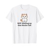 Waiting on that Brain Cell | Fat Orange Cat T-Shirt