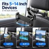 Car Headrest Tablet Holder Mount – Adjustable Back Seat Phone