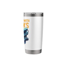 I Still Play With Blocks Funny Car Engine Mechanic Stainless Steel Insulated Tumbler