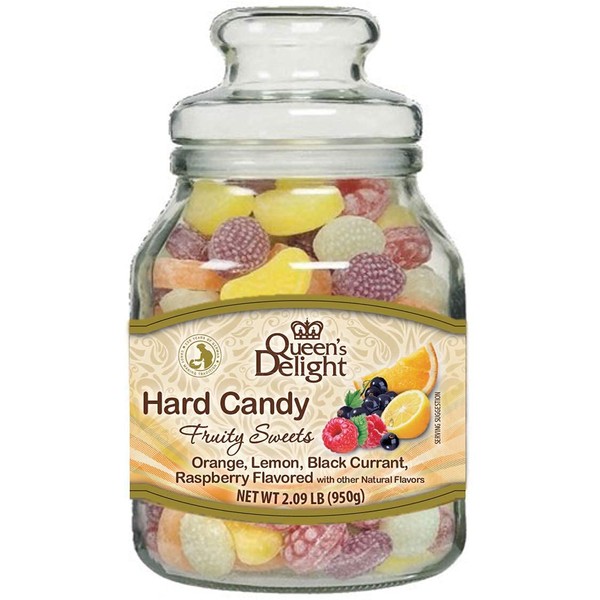 Queen’s Delight Fruit Candy Jar - All Natural Fruit Juice Candy