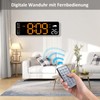 PiKaPiKaP 12 Inch Large Digital Wall Clock for Living Room,