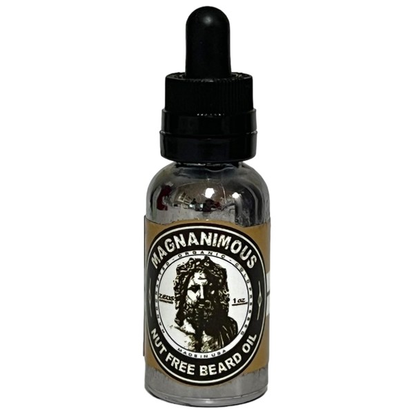 MAGNANIMOUS HYPO-ALLERGENIC NUT-FREE BEARD OIL (1OZ) - "ATLAS" SCENT (MAHOGANY