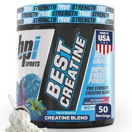 BPI Sports Best Creatine Powder, Icy Blue Raz, 10.58 Ounce