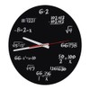 Math Clock, Acrylic Creative Math Wall Clock Unique Design Mathematical