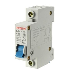 uxcell 1 Pole 32A 230/400V Low-Voltage Miniature Circuit Breaker Din Rail Mount DZ47-63 C32