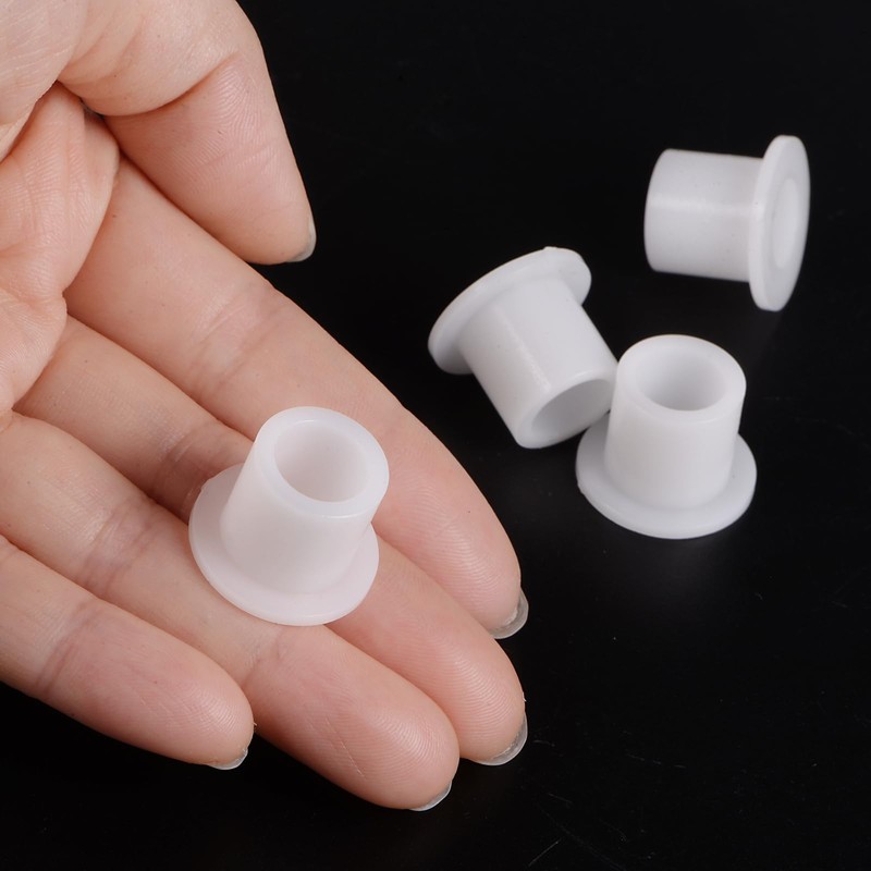 QUARKZMAN 4 Pcs Flanged Plain Bearings Plastic Bushings 10mm Bore