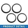 A ABSOPRO Car Hubcentric Rings 66.6 to 57.1mm Plastic (Set
