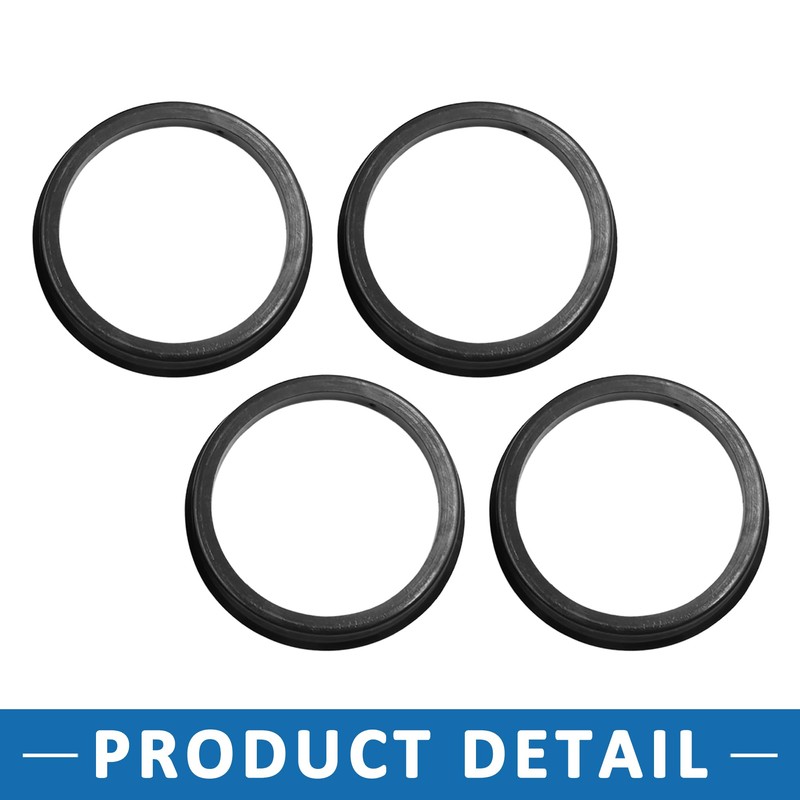 A ABSOPRO Car Hubcentric Rings 66.6 to 57.1mm Plastic (Set