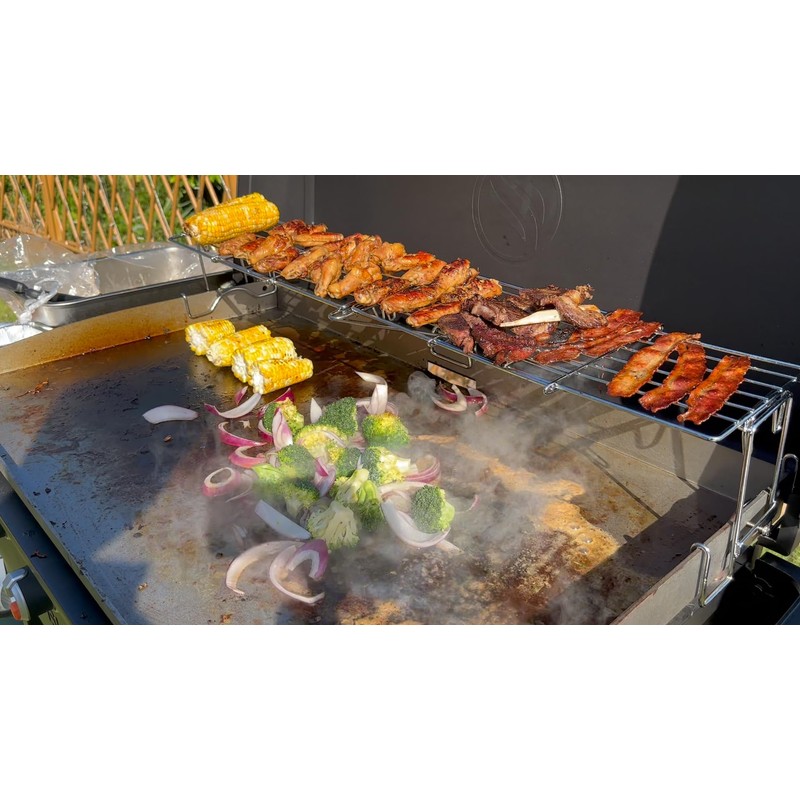 Griddle Warming Rack for Blackstone Griddle, Adjustable Griddle Accessories Cooling