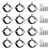 12 Pcs 1.5-1.7 Inch Split Ring Pipe Hanger, 38-43mm Heavy