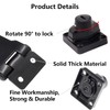 Kyuionty 4 Pcs Keyed Hasp Locks 3 Inch Twist Knob
