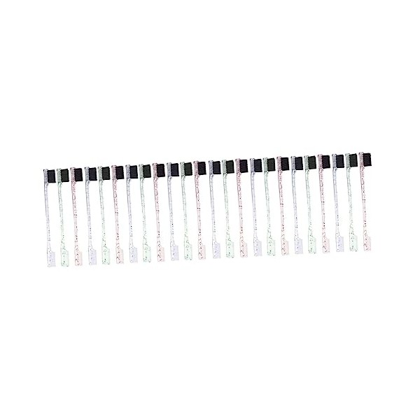 FRCOLOR 24pcs Dual End Eyebrow Brush Comb Edge Brush for