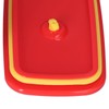 Lunch Box Red Non Pollution Good Sealing Lightweight Easily Clean