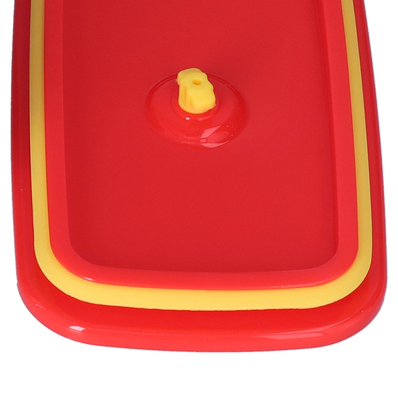 Lunch Box Red Non Pollution Good Sealing Lightweight Easily Clean