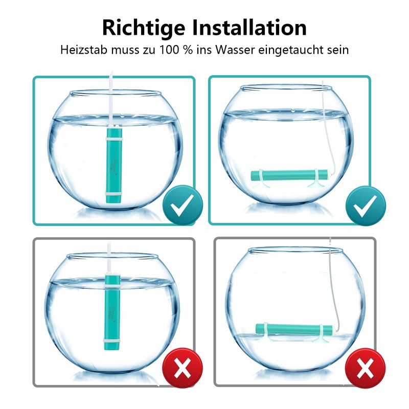 hygger Mini Aquarium Heater, with External Five Button Control, Thermostat