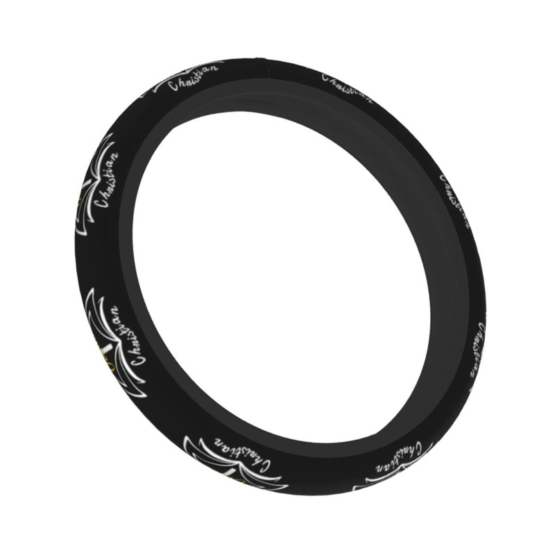 Jesus Christian Faith Cross Car Steering Wheel Covers,Soft Steering Wheel