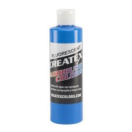 Createx Colors Paint for Airbrush, 8 oz, Fluorescent Blue